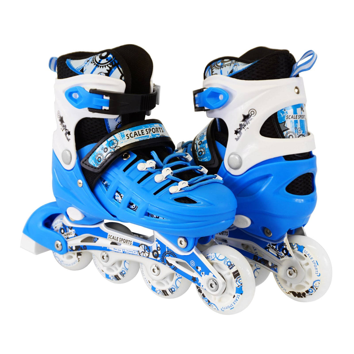 Kids Adjustable Inline Skates Light Blue Z604696