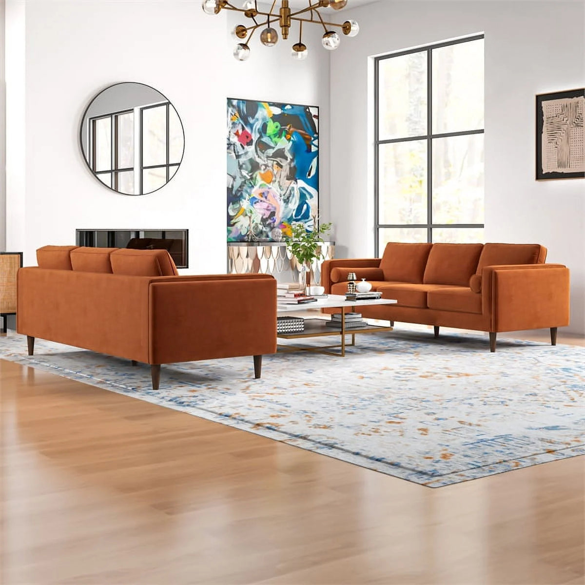 Velvet Sofa Set S8901