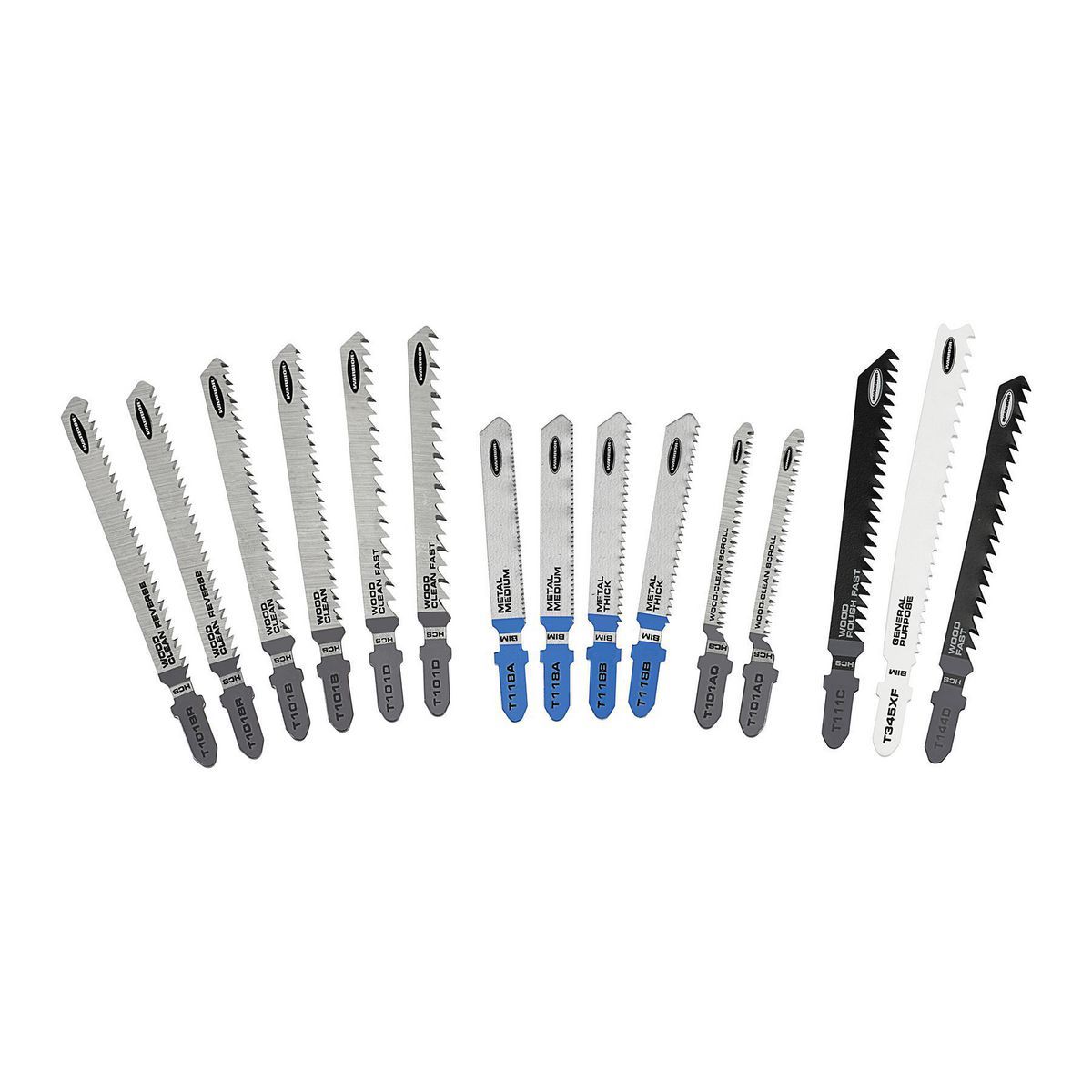 General Purpose Jig Saw Blade Set, 15-Piece N8731