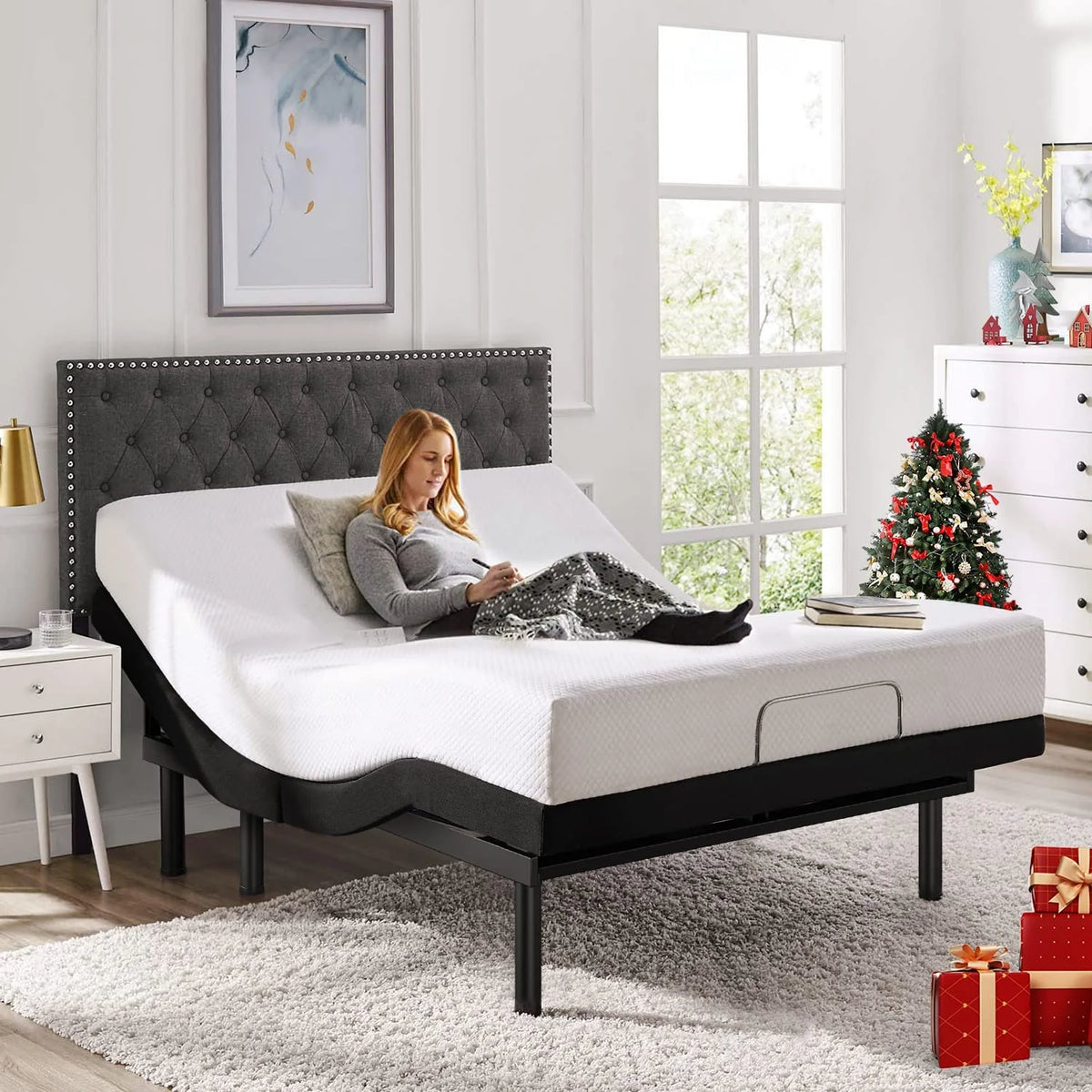 Twin Adjustable Bed Frame with Head and Foot Incline R9692