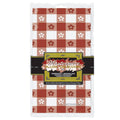 Red and White Gingham Disposable Plastic Rectangular Table Covers L92566