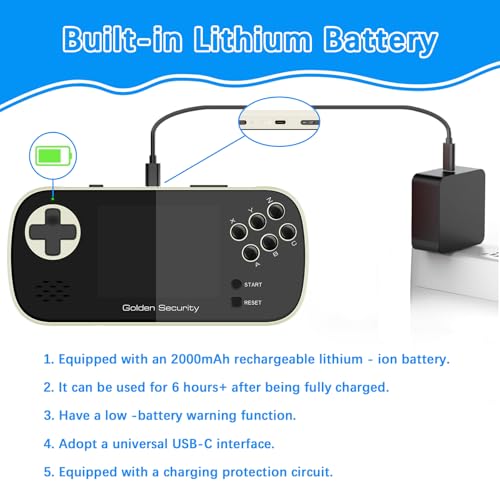 Handheld Game Console Retro Mini Arcade Machine 2.8 Inches Y2282