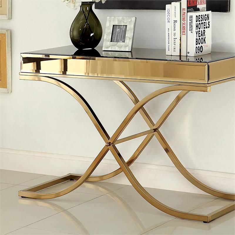 Brass Metal Console Table E332
