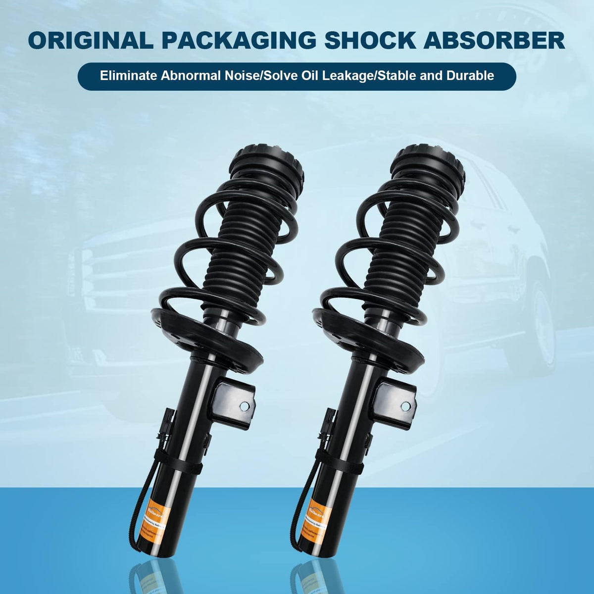 Pair Rear Left Right Shock Absorbers with Upper Mount Assembly A151