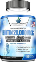 Biotina 20,000Mcg Con Queratina, Coco Organico Y Zinc D12398
