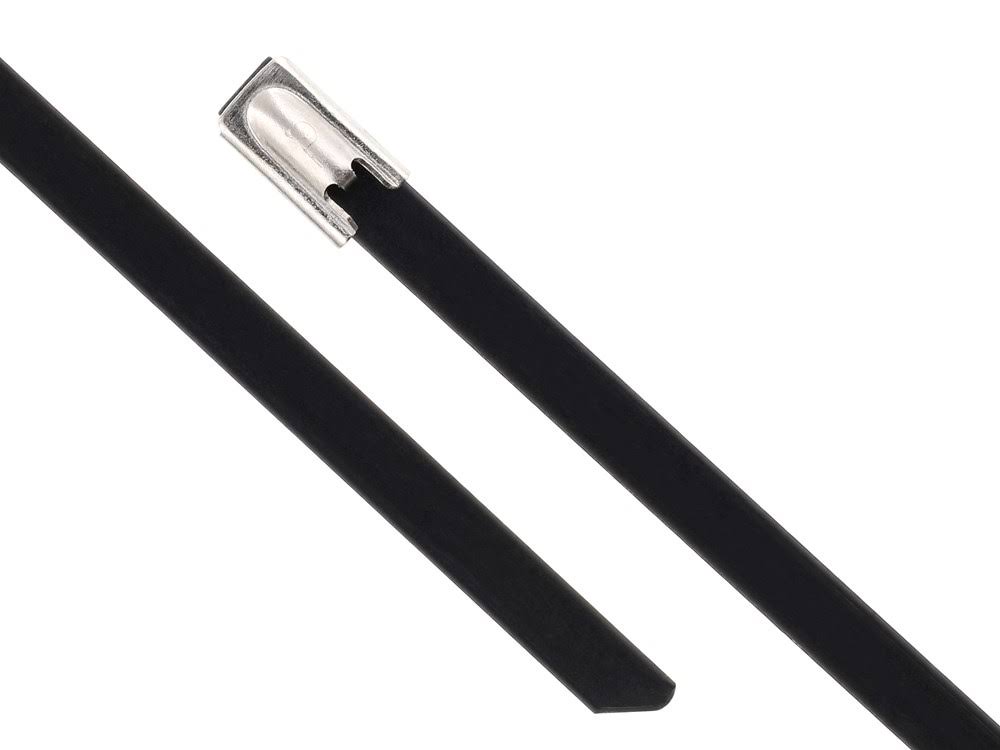 27 inch Plastic Coated Stainless Steel Cable Tie - 100 Pack K984874