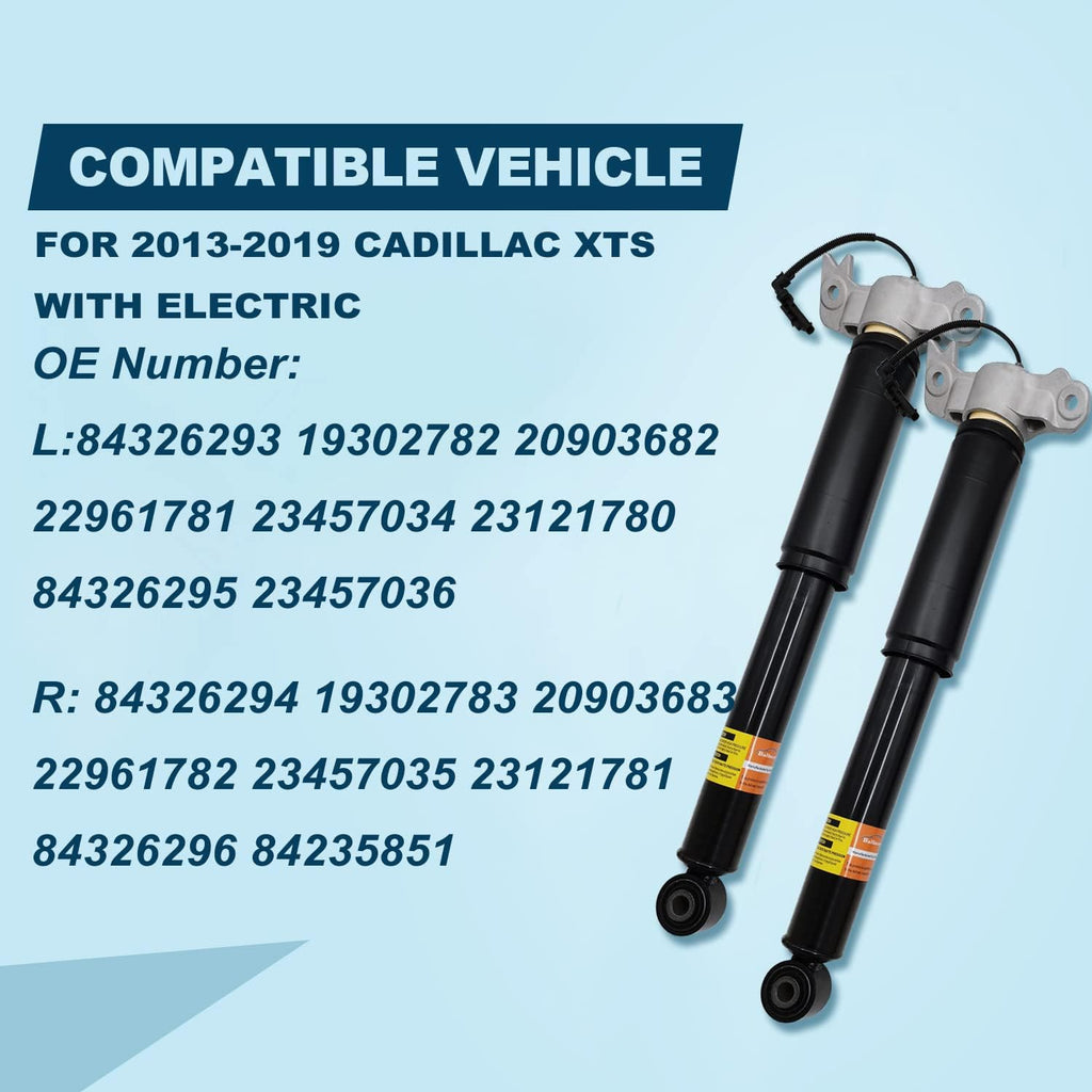 Pair Rear Left Right Shock Absorbers with Upper Mount Assembly A151
