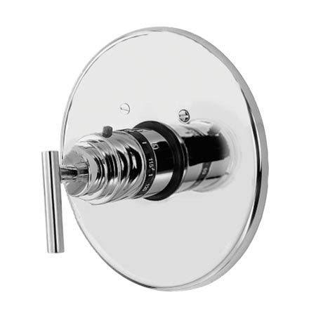 Satin Bronze Round Thermostatic Trim Plate with Handle M6452