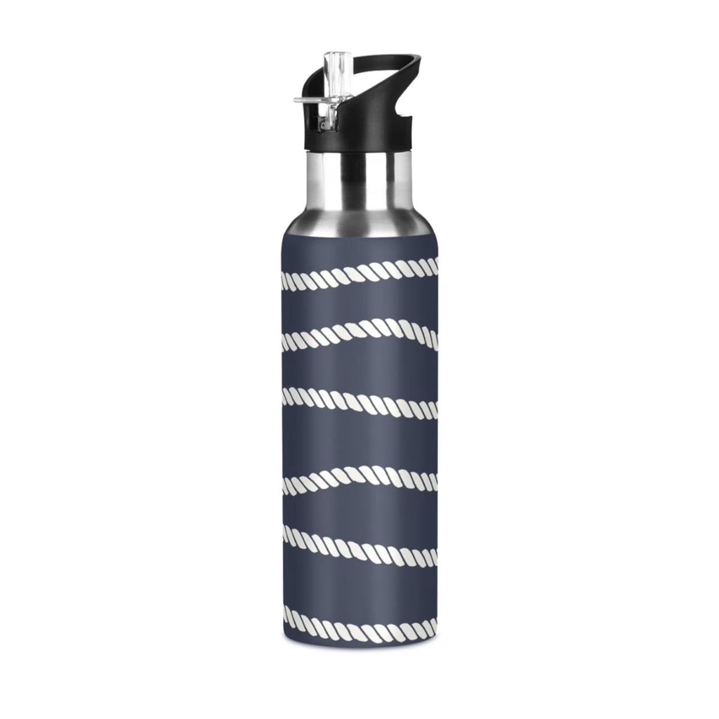 20 OZ Stainless Steel Vacuum Insulated Water Bottle with Straw Lid V243330