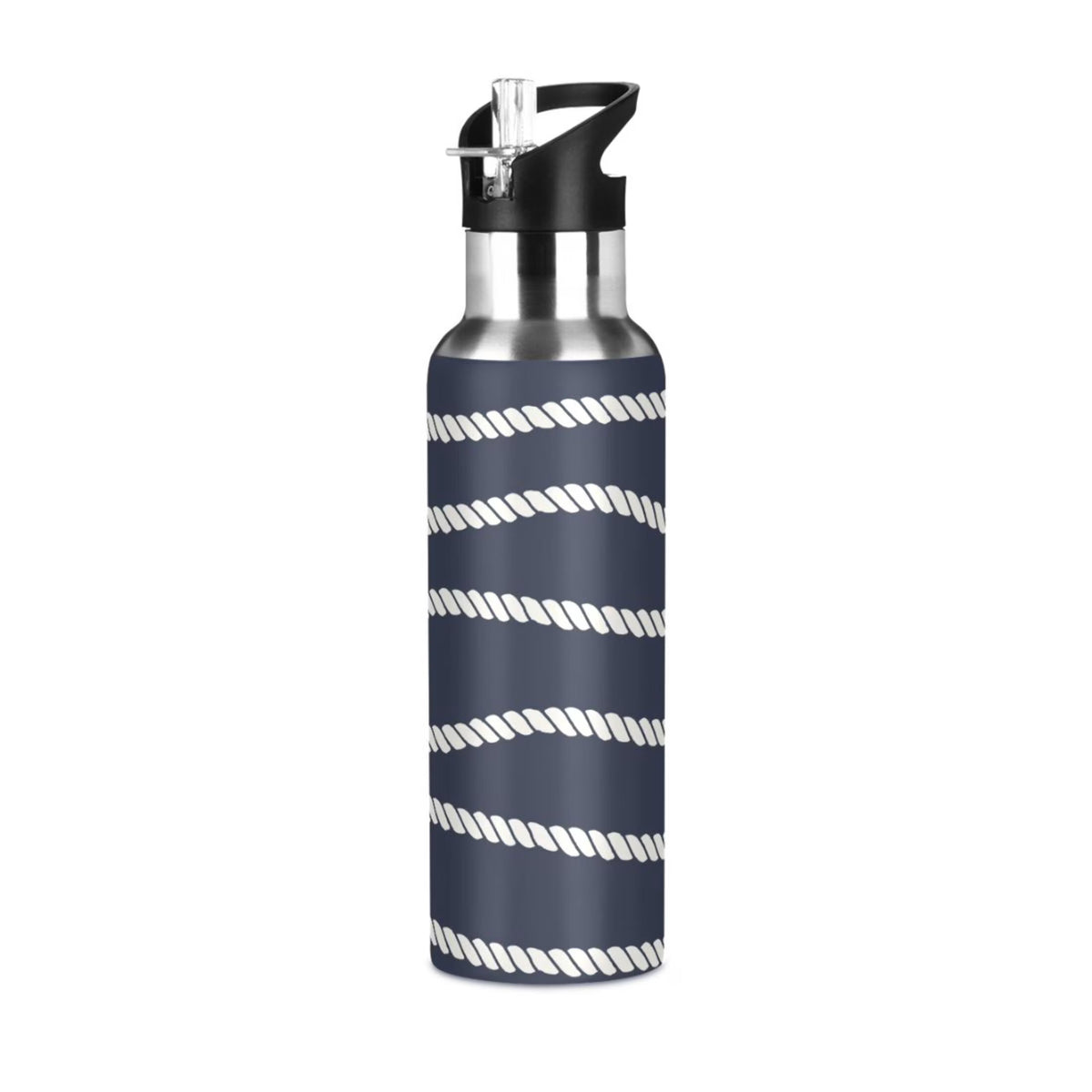 20 OZ Stainless Steel Vacuum Insulated Water Bottle with Straw Lid V243330