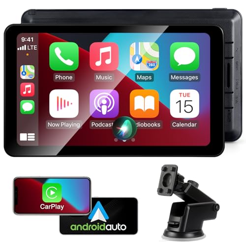 7" HD Portable Touch Screen Car Stereo with Bluetooth O49036