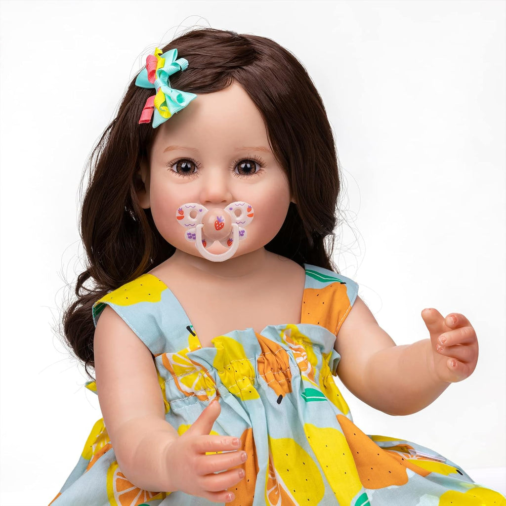 22 inch Full Body Silicone Reborn Baby Doll Girl Y3159