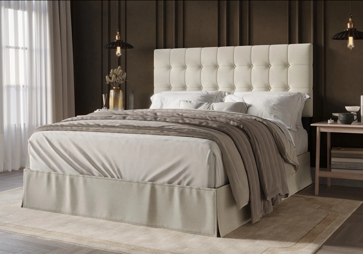 Twin Tufted Upholstered Panel Bed Z87042
