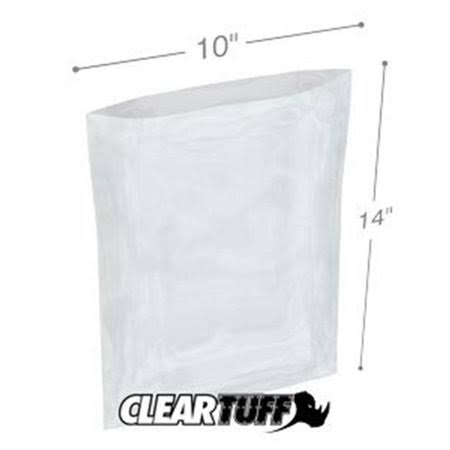 Clear Poly Bags 10 x 14 in. 0.002 Gauge Case of 1000 J35903