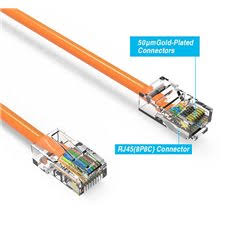 Orange Plenum Cat5e Ethernet Cable 75ft D43482