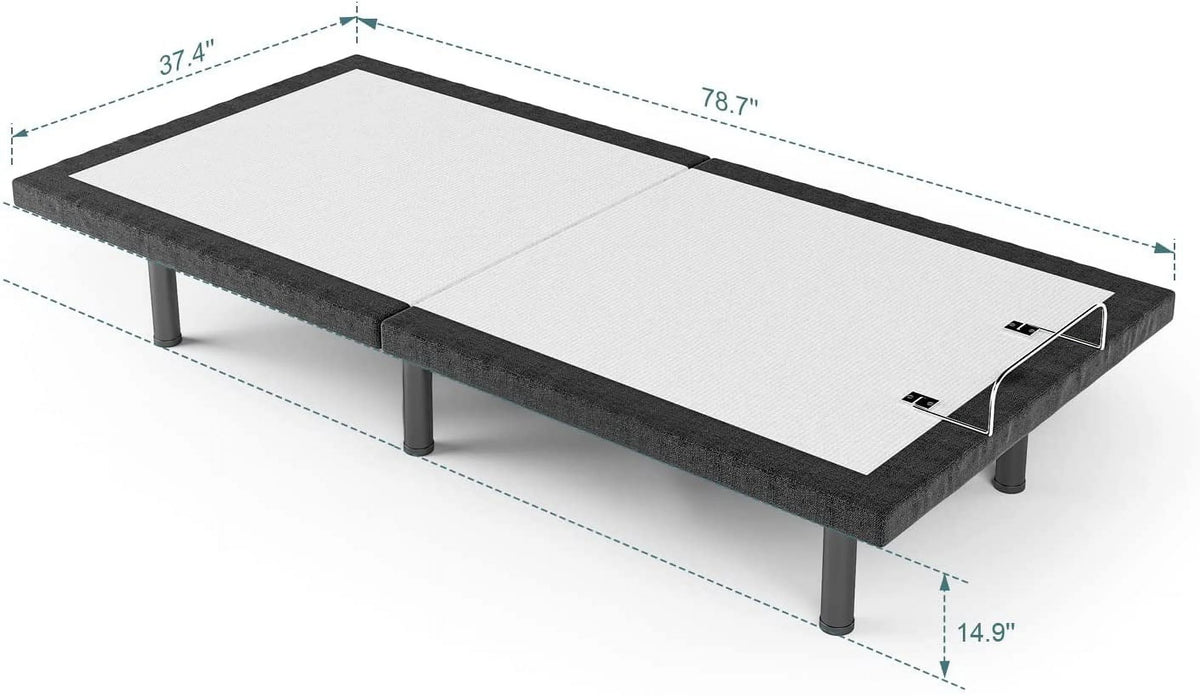 Twin Adjustable Bed Frame with Head and Foot Incline R9692