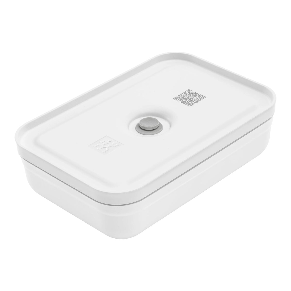 ZWILLING Large Flat Vacuum Lunch Container in White Gray, Fresh & Save Series W972
