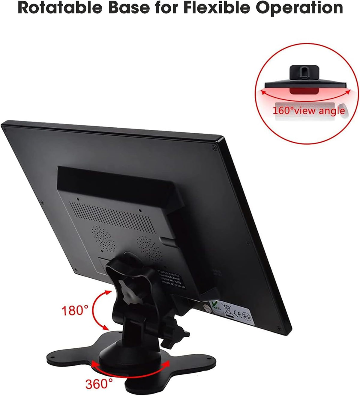 10.1 Inch LED Security Monitor with Remote Control Pack of 2 C64235