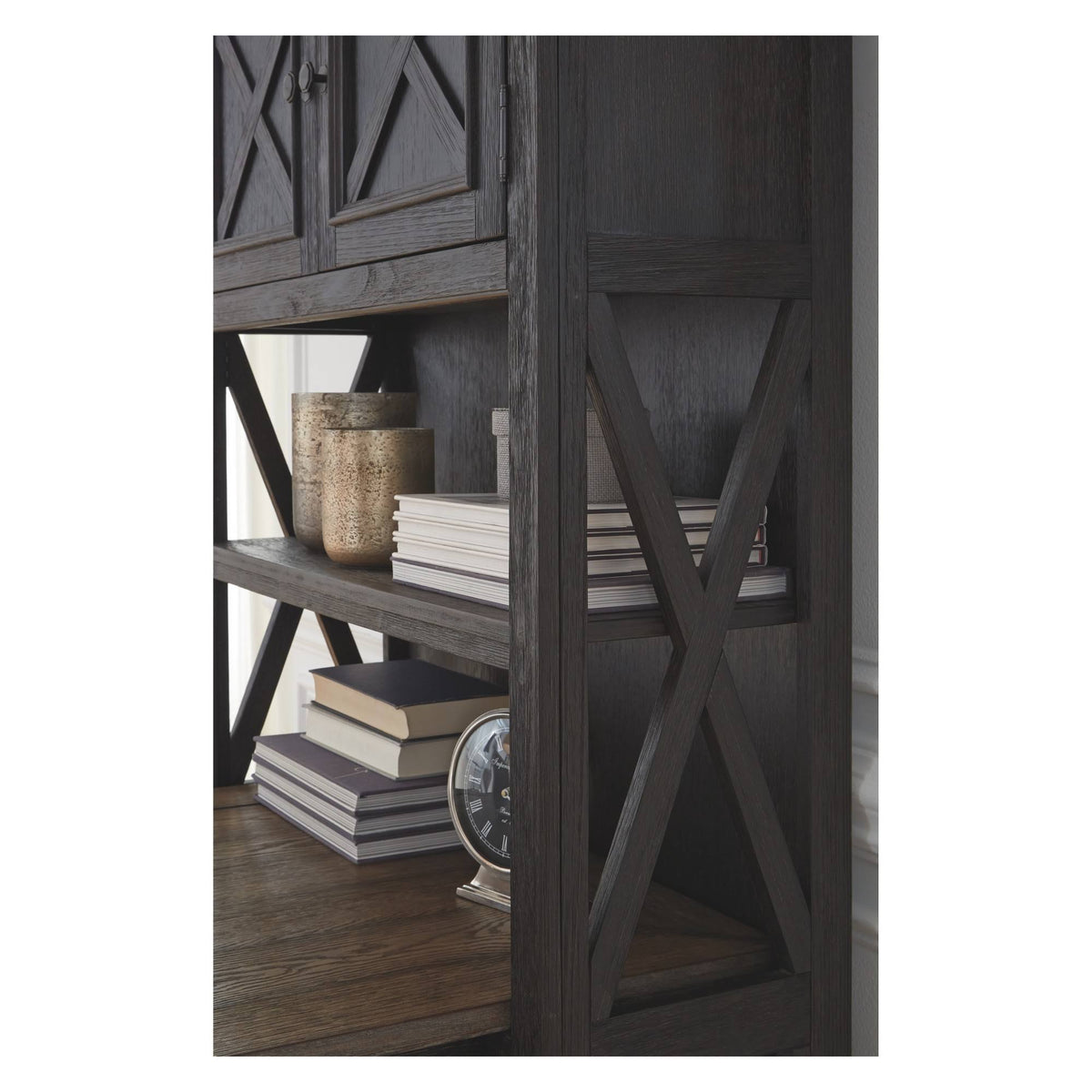 Black Large Bookcase C1434