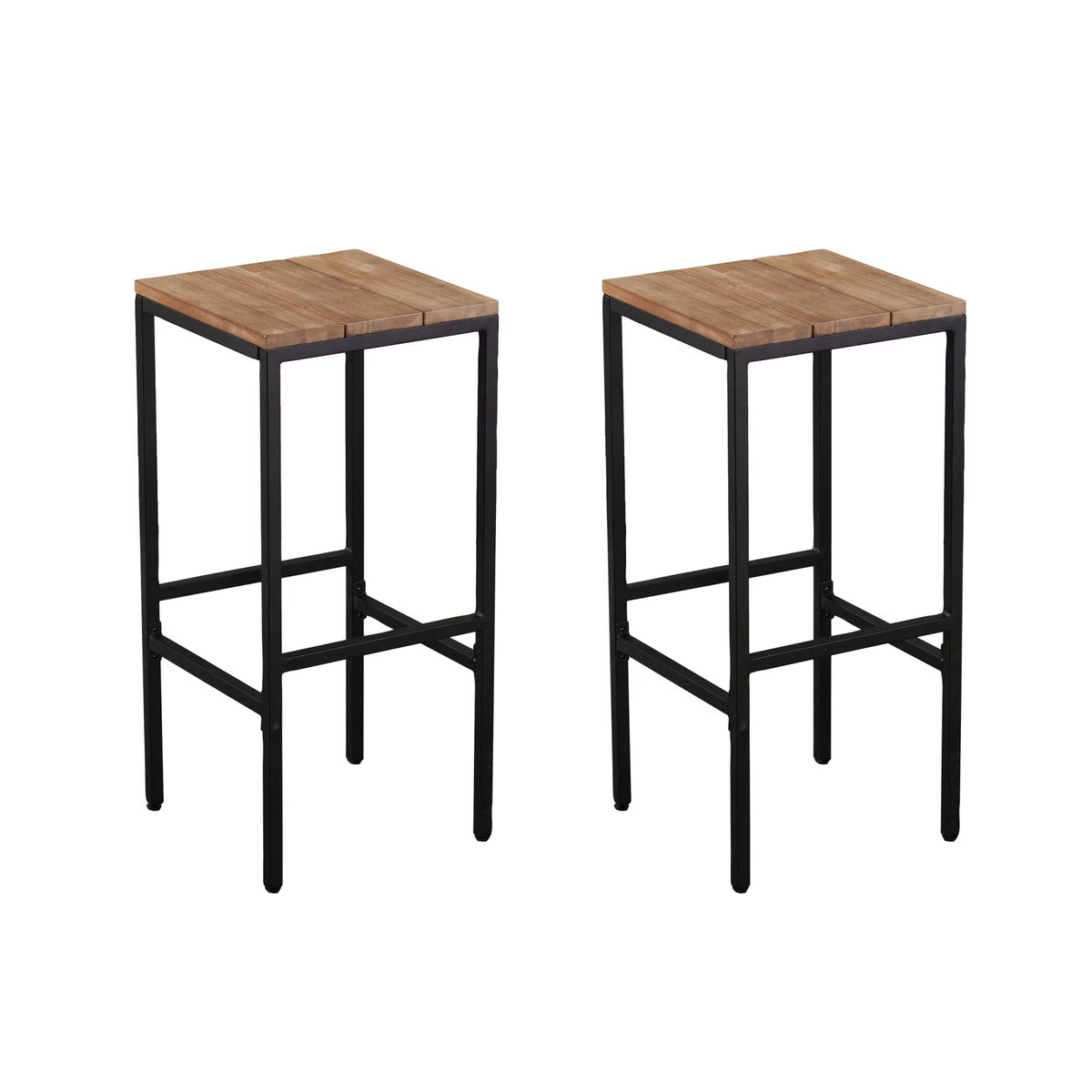 3-Piece Wood and Iron Outdoor Bar Set A765