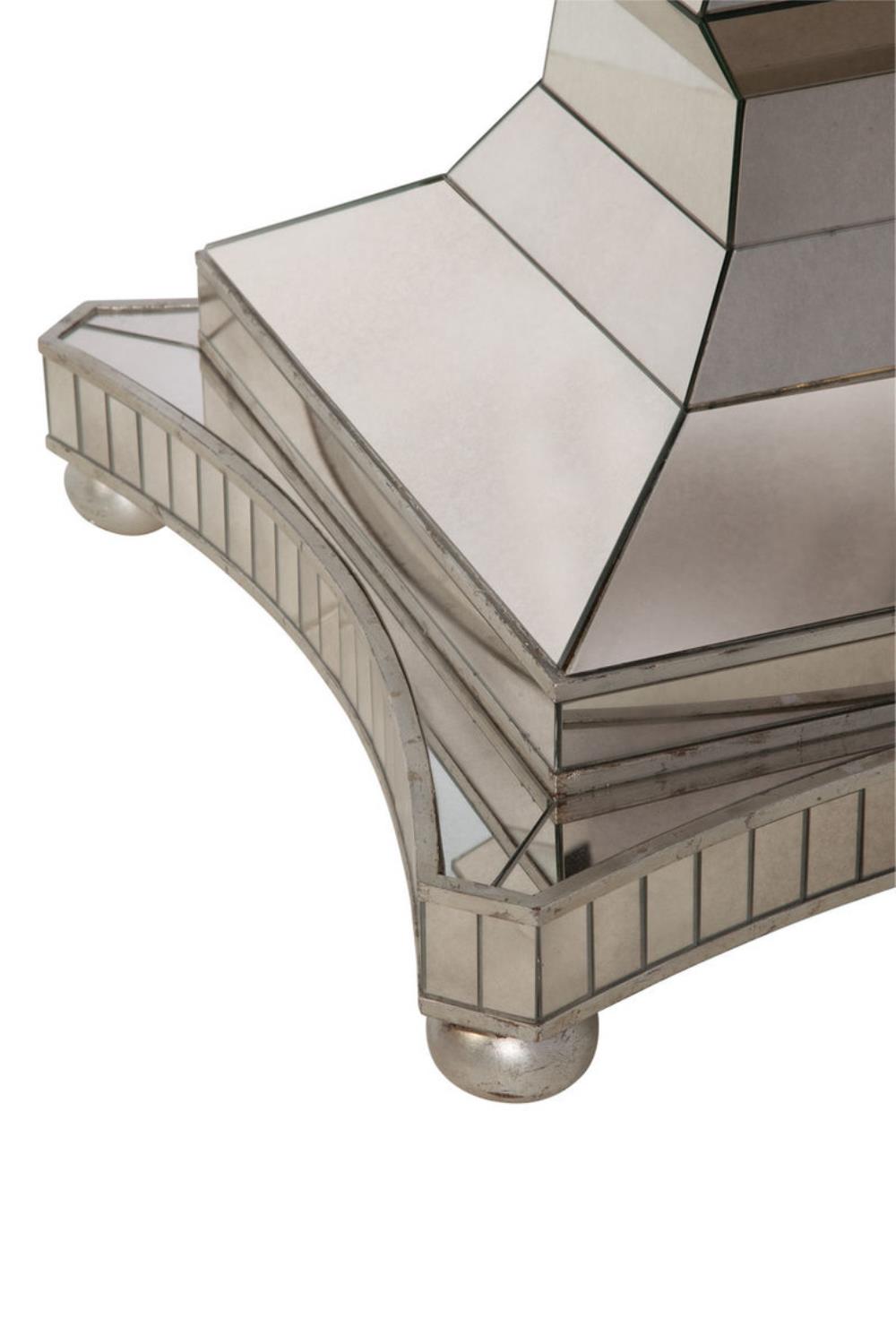 Mirrored Metal Dining Table Q29513