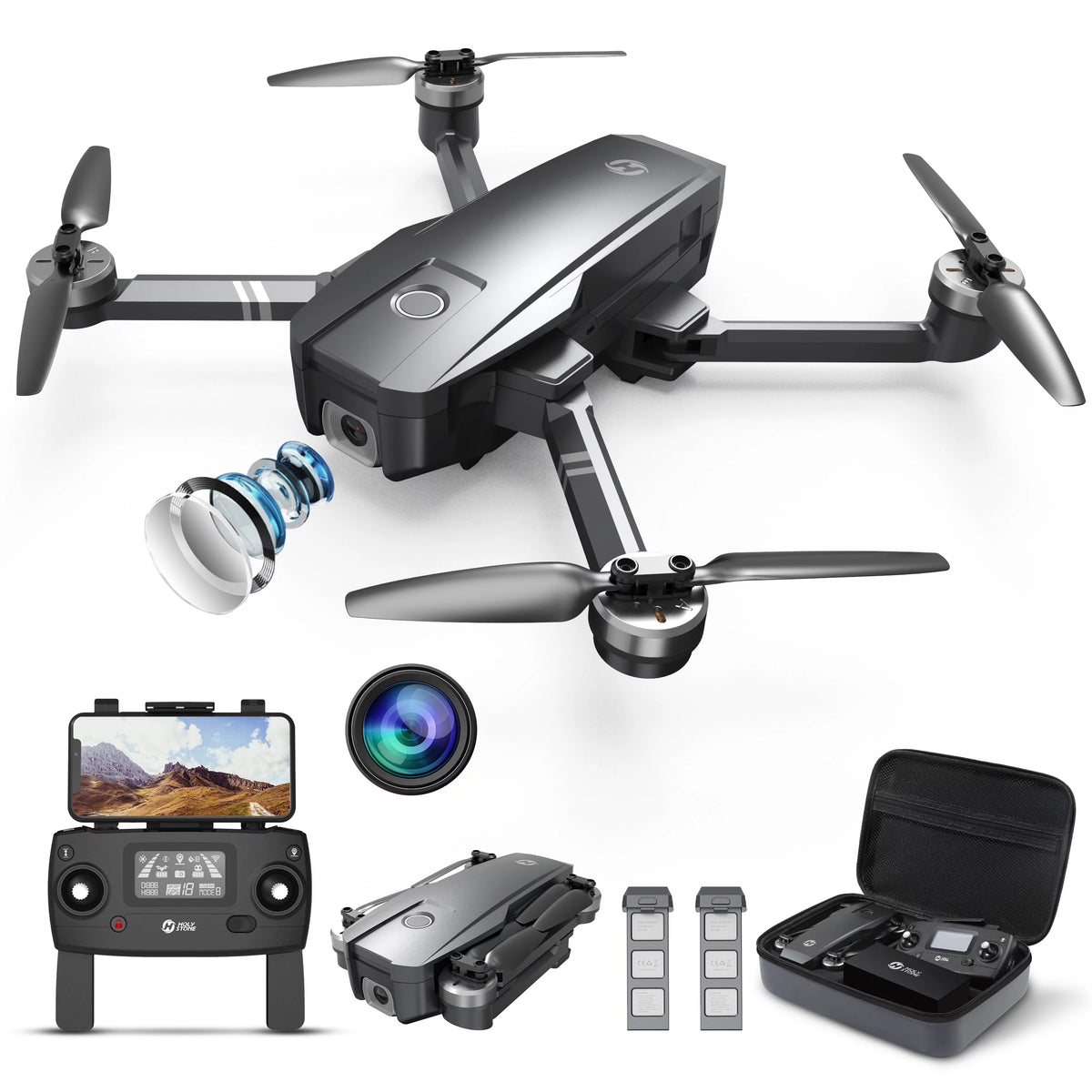 Foldable GPS 4K UHD Camera Drone with 2 Batteries G4401