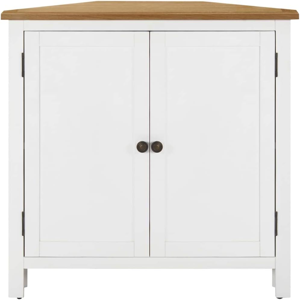 Corner Cabinet Solid Oak Wood Q444