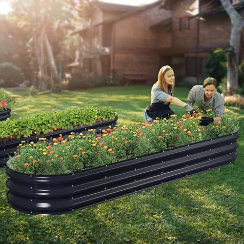 4x2x1 ft Galvanized Metal Raised Garden Bed Kit O77049