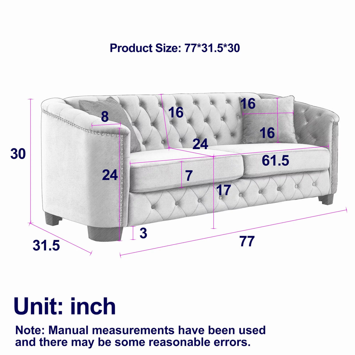 Velvet Beige 3-seater + 2-seater Combination Sofa M898