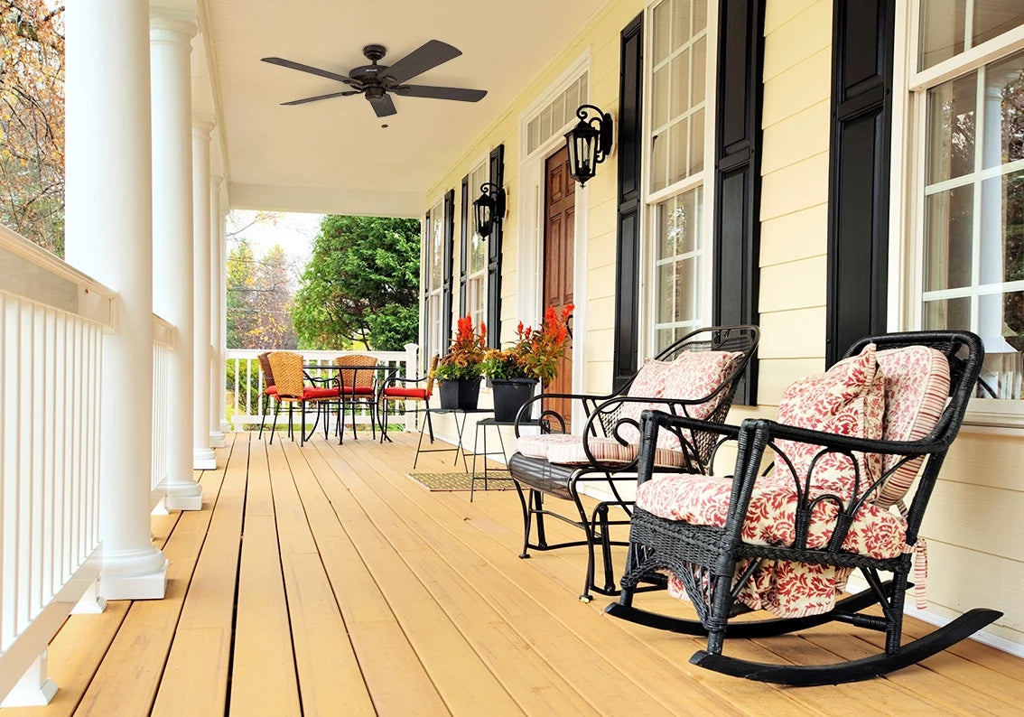 Bronze Indoor/Outdoor Ceiling Fan with 5 Blades I345