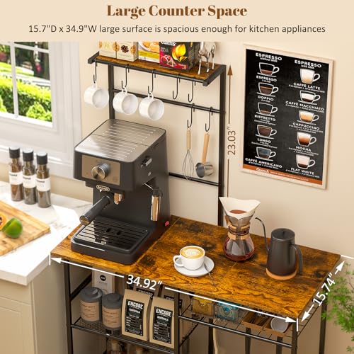 6-Tier Kitchen Baker's Rack with Storage Y57731