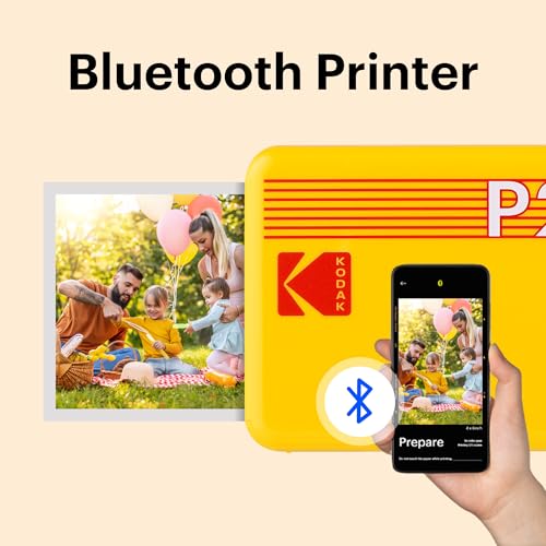 White 2.1x3.4 inches Portable Photo Printer with 38 Sheets P602275