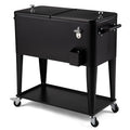 80 Quart Rolling Cooler Cart on Wheels G2488