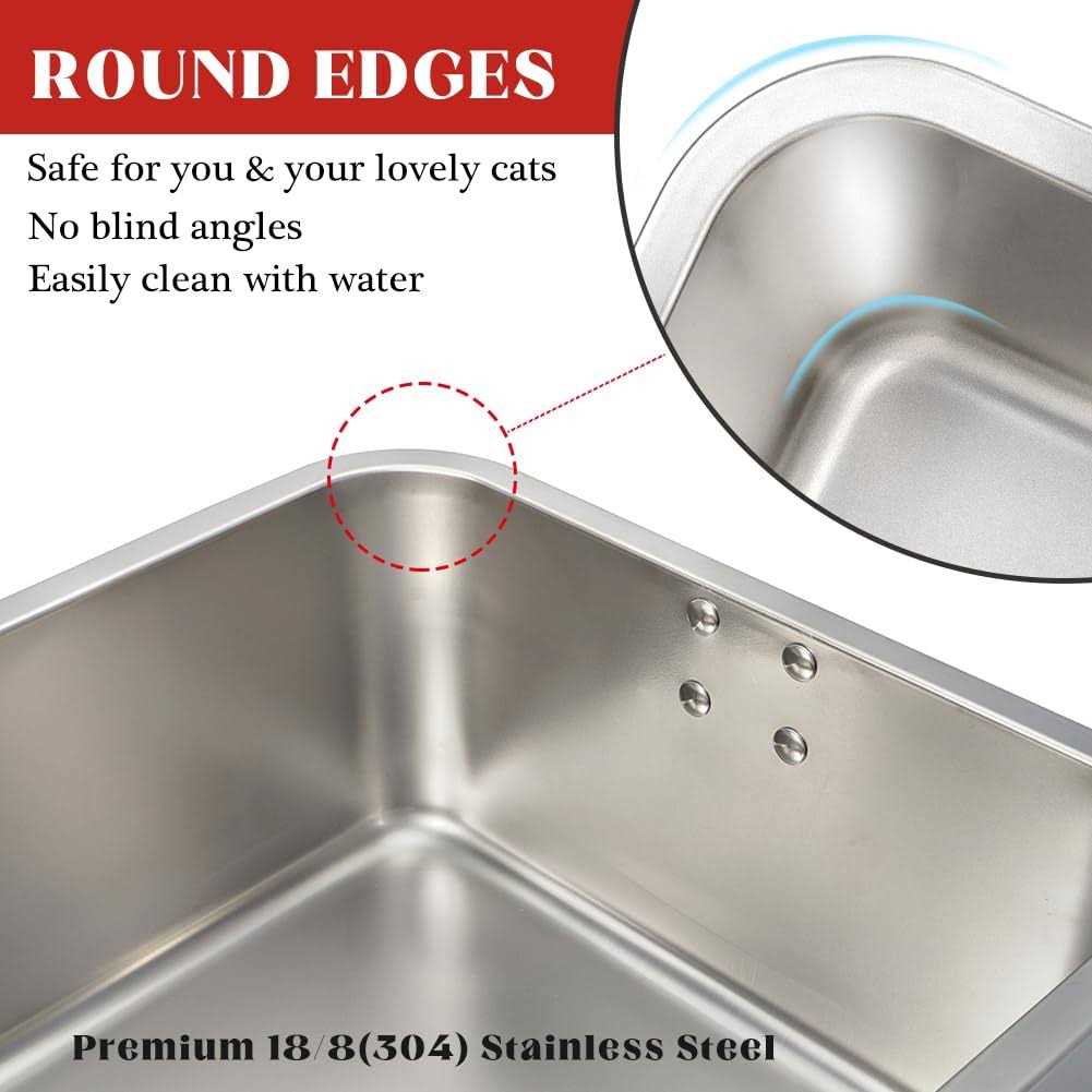 Stainless Steel Cat Litter Box F706564