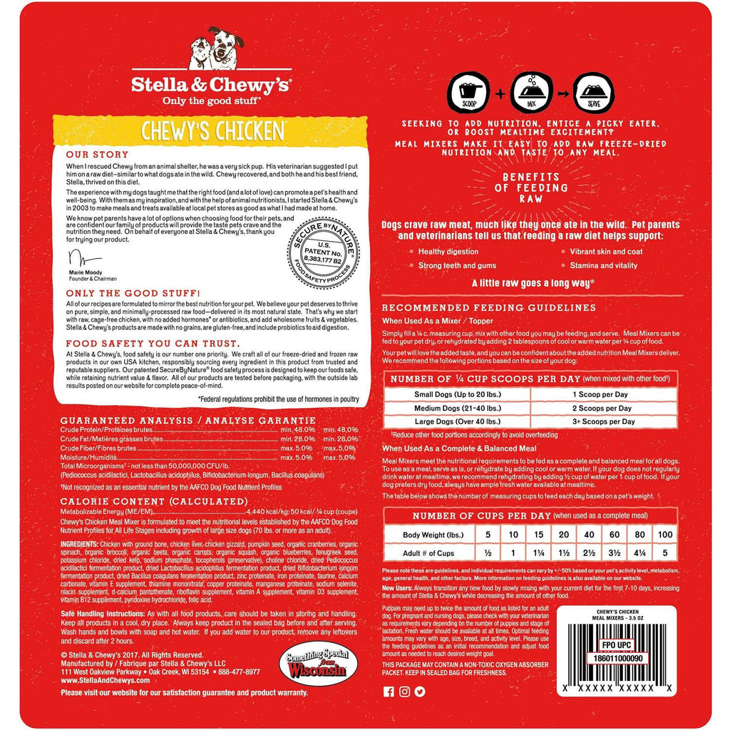 Freeze Dried Chicken Dog Food P5596