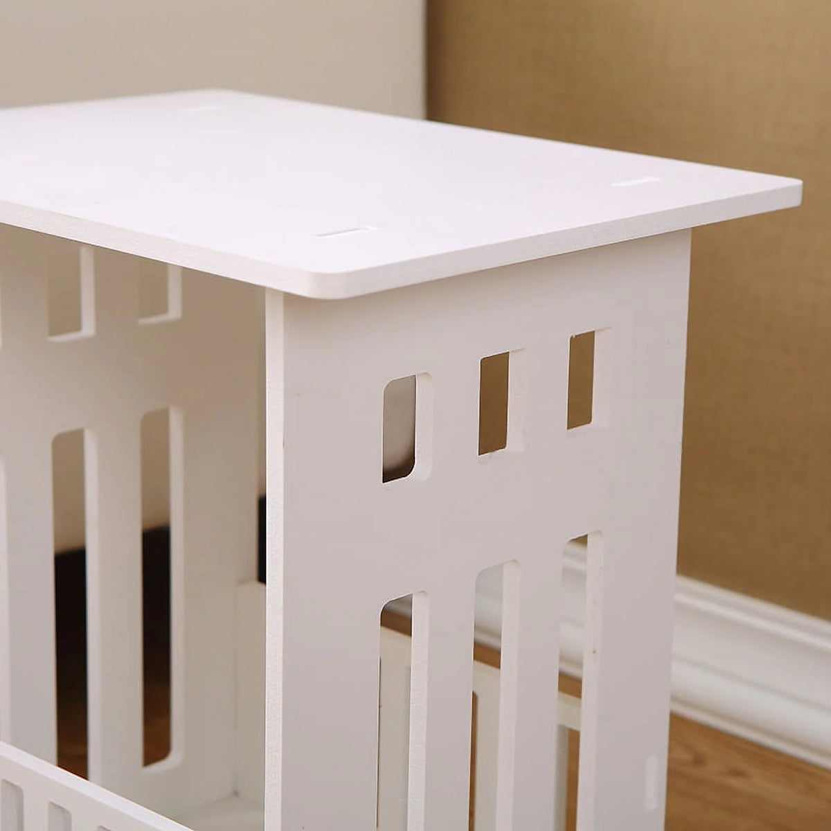 White Square Nightstand B455