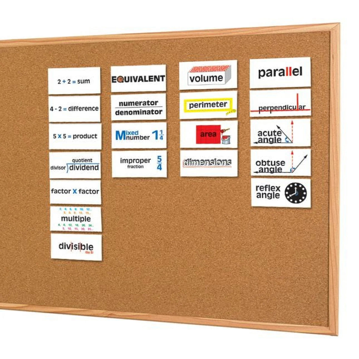 Math Vocabulary Word Wall - 45 cards E1205