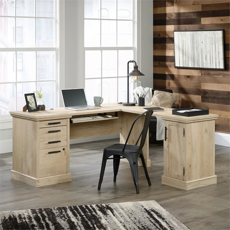 L-Shaped Desk & Large Hutch F848