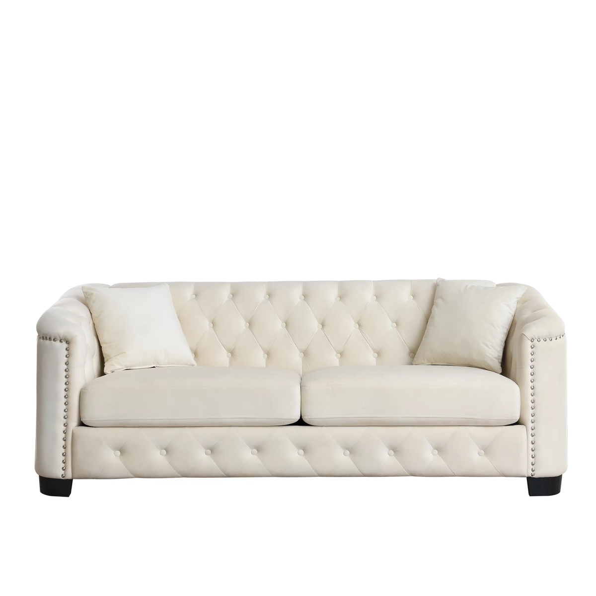 Velvet Beige 3-seater + 2-seater Combination Sofa M898