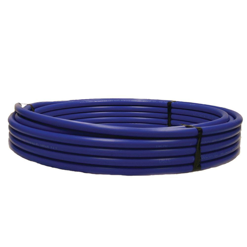 1-1/2 in. x 100 ft. CTS 250 PSI NSF Poly Pipe in Blue I41643