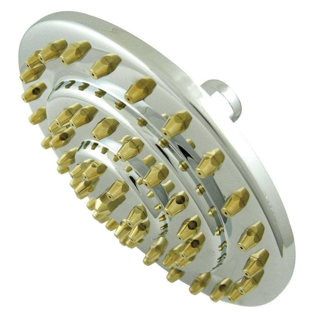 Chrome & Polished Brass Three-Tier Shower Head C6062