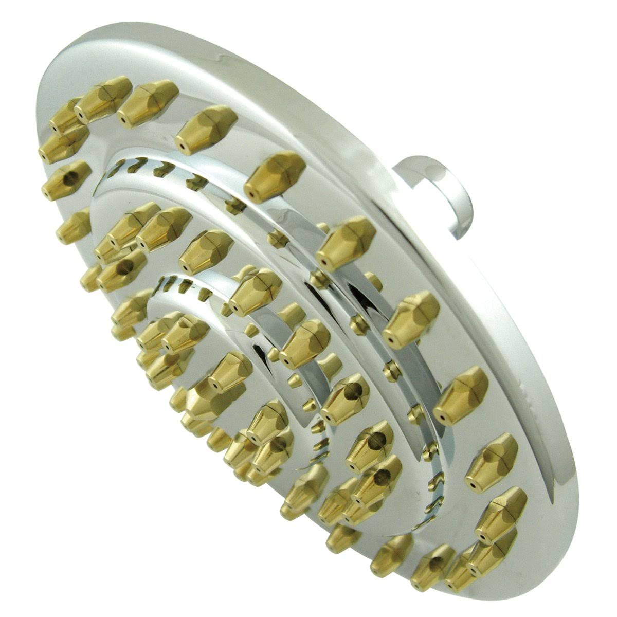 Chrome & Polished Brass Three-Tier Shower Head C6062
