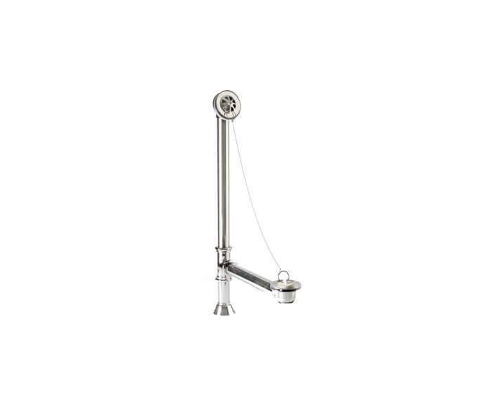 Clawfoot Bath Waste and Overflow with Brass Plug and Chain D31960