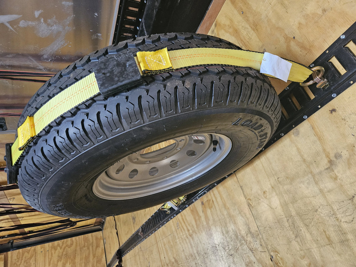4 Pack E Track Tire Straps with Rubber Blocks T898