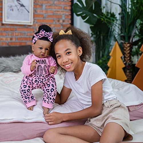 22.8 Inch Soft Body African American Reborn Baby Doll Z57456