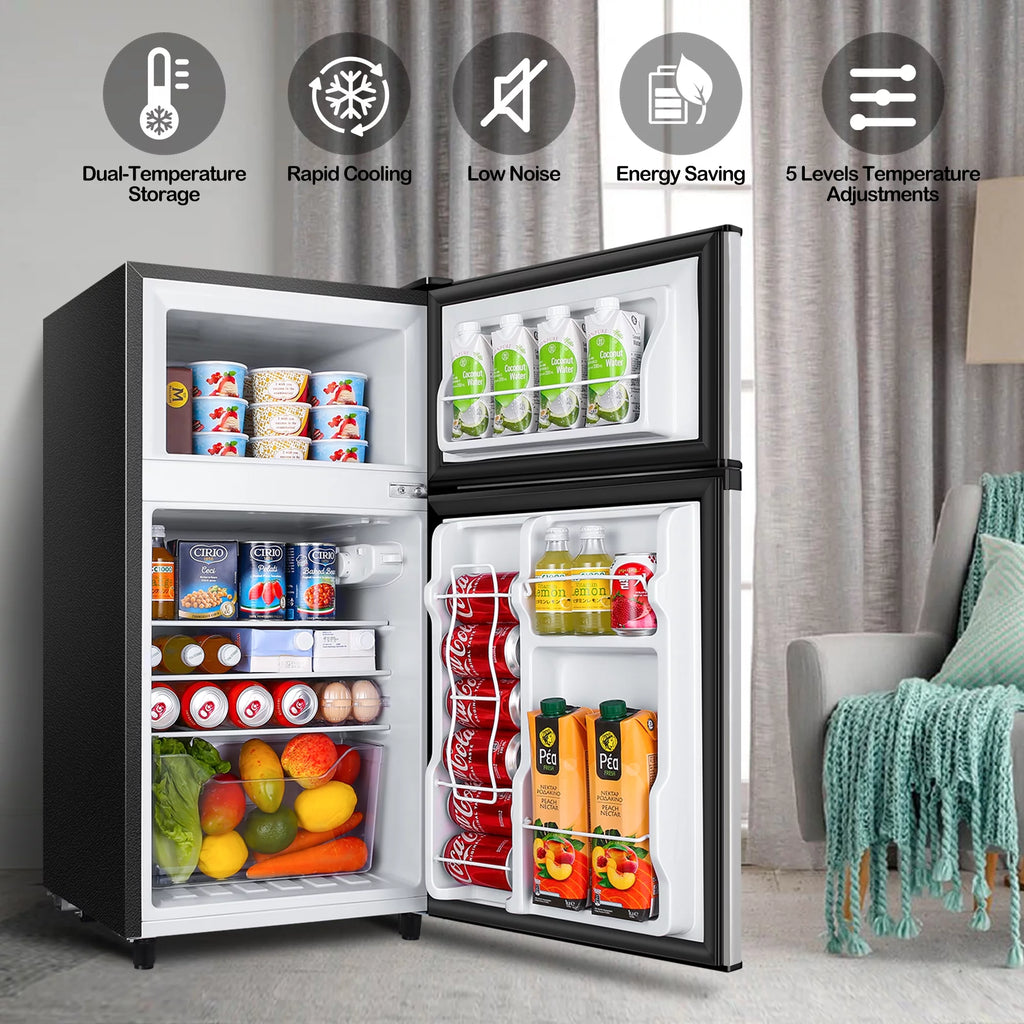 3.5 Cu ft Two Door Mini Fridge A7318