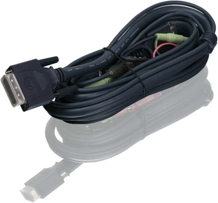6 Feet DVI-I USB KVM Cable Pack of 2 H2001