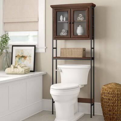 Solid Wood Over The Toilet Storage N500316