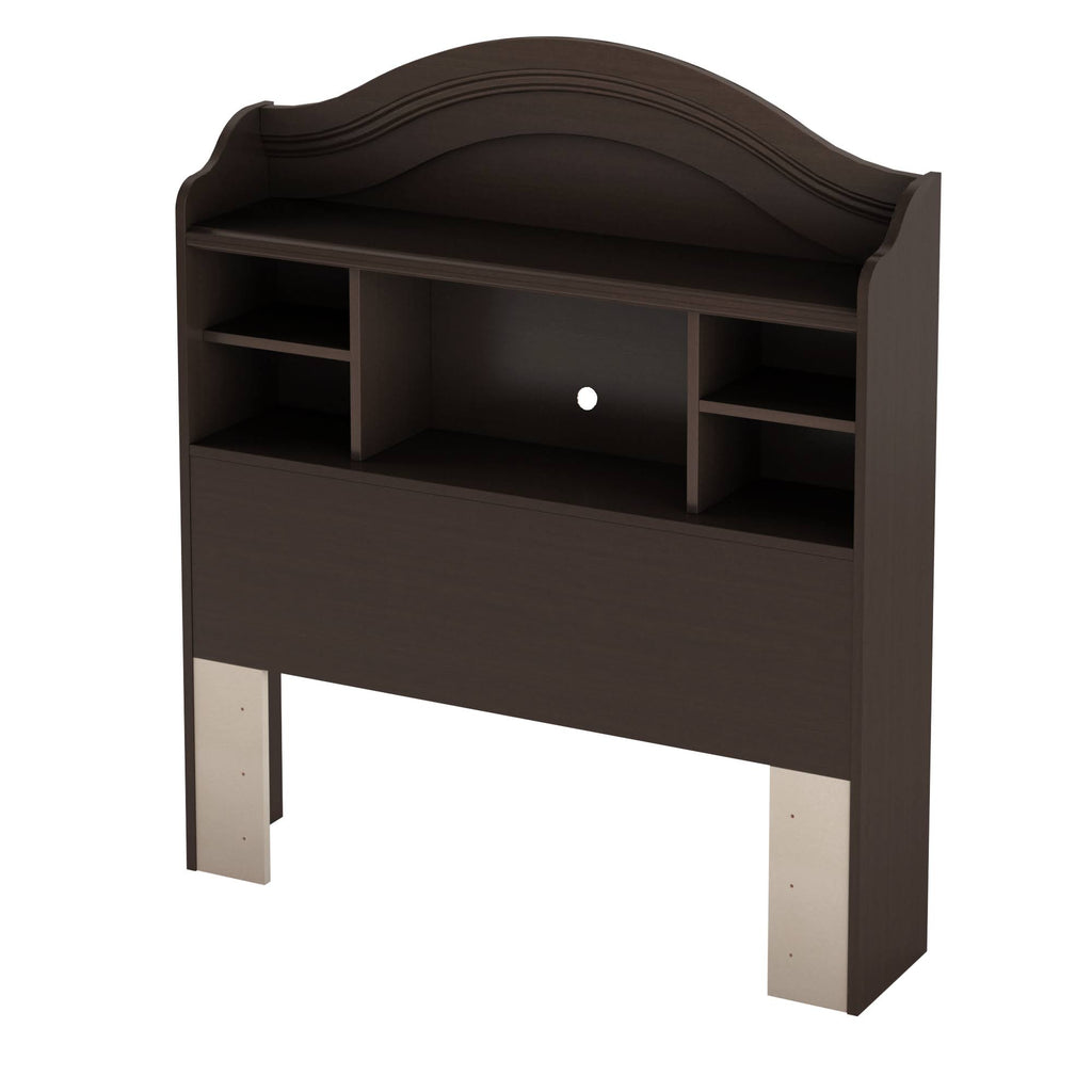 Twin Bookcase Headboard Espresso S6792