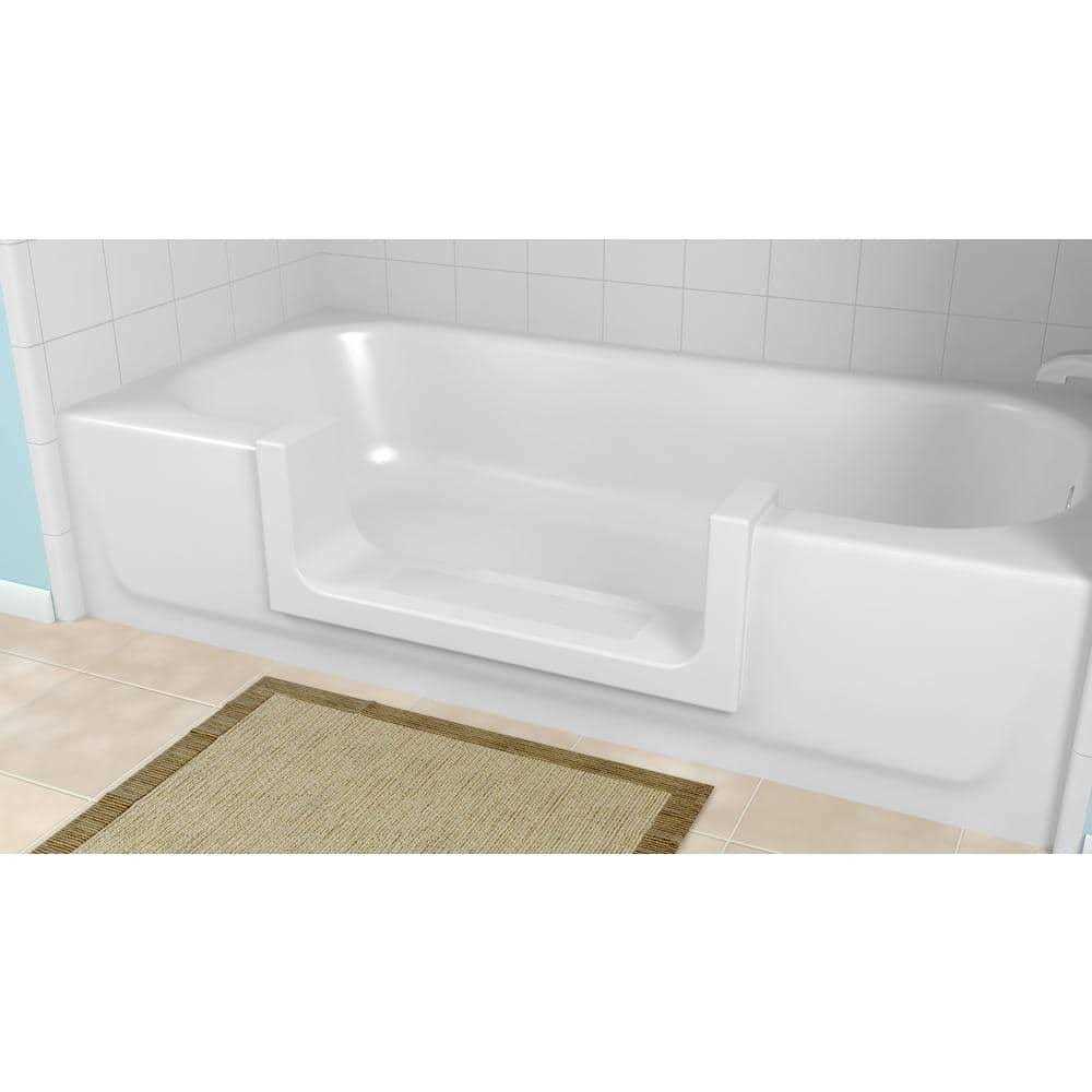Wide White Step Bathtub Conversion Kit L842376